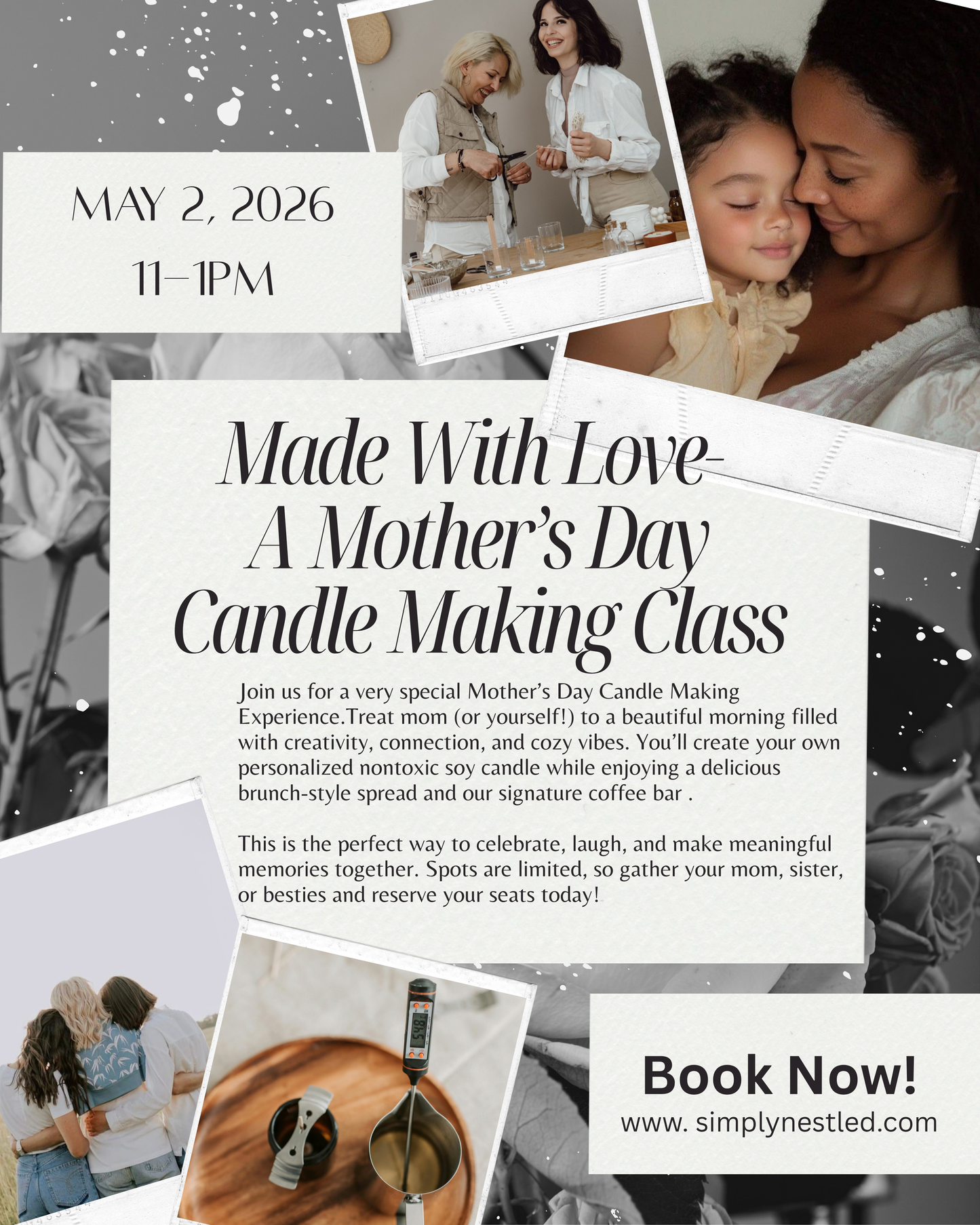 Made with Love: A Mother's Day Candle Making Class