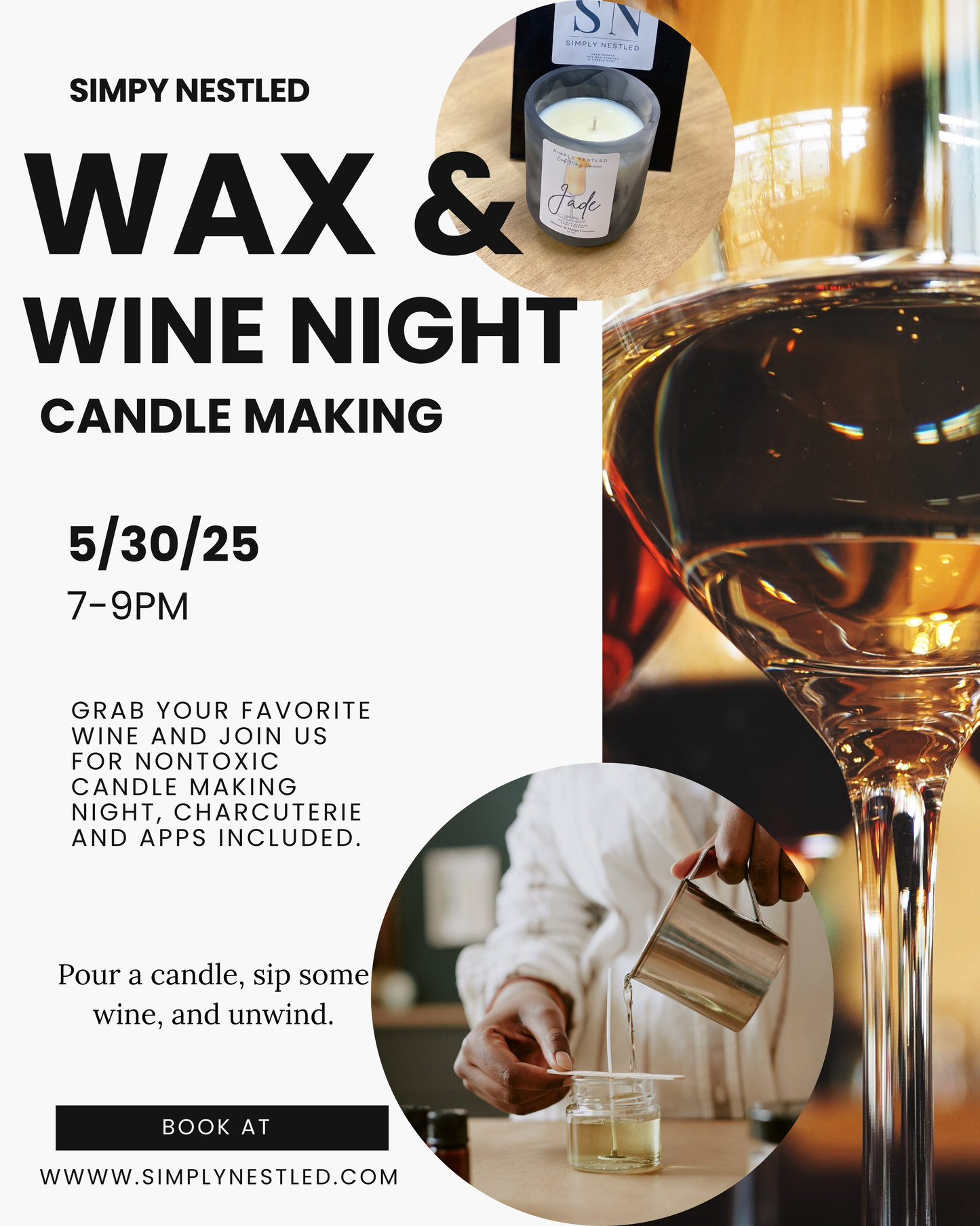 Wax and Wine Night 5/30/25