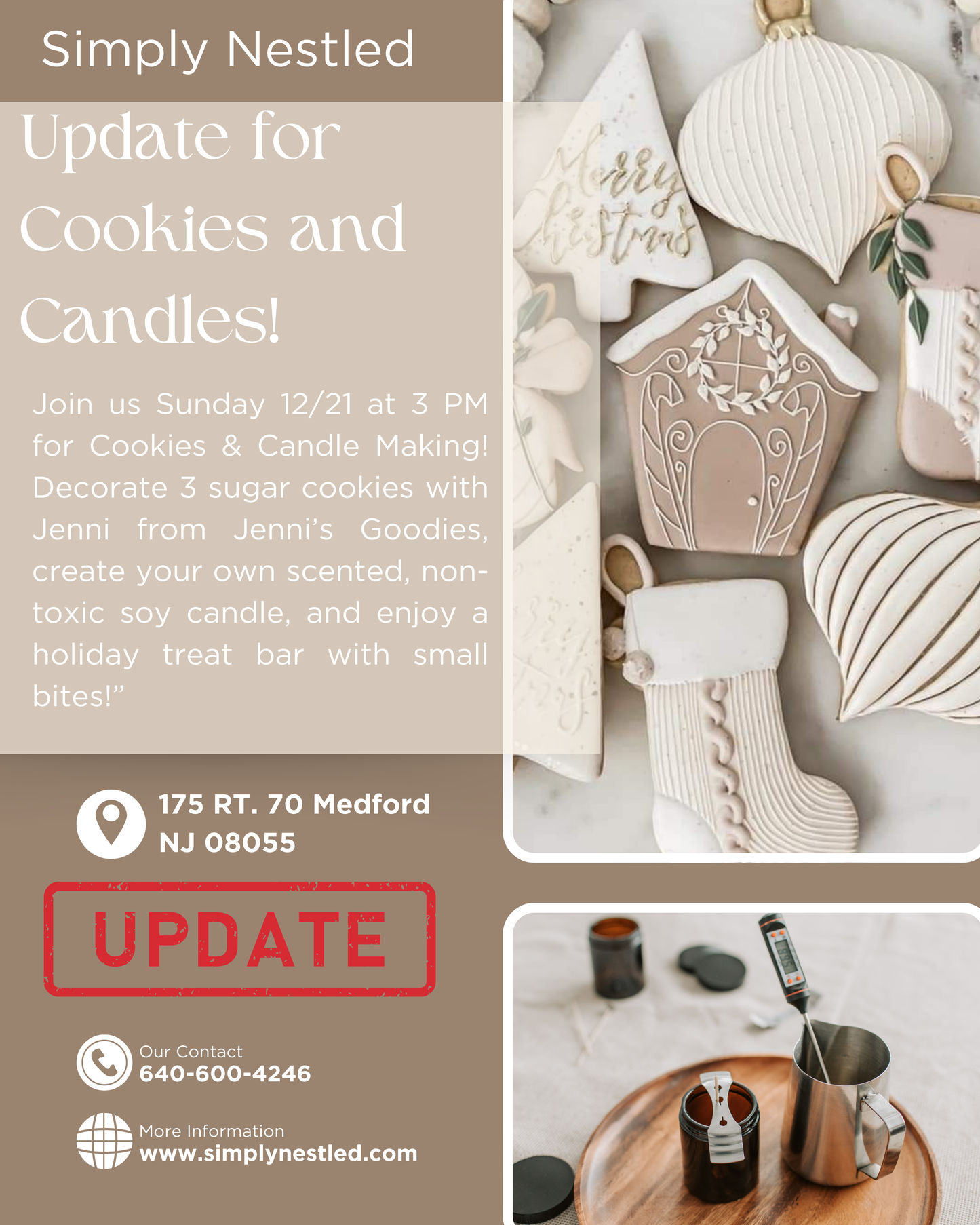 Cookies & Candles!12/21/25 Updated