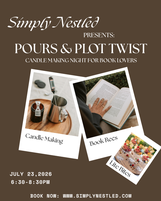 Pours & Plot Twist - Candle Making Night For Book Lovers 7/23/26