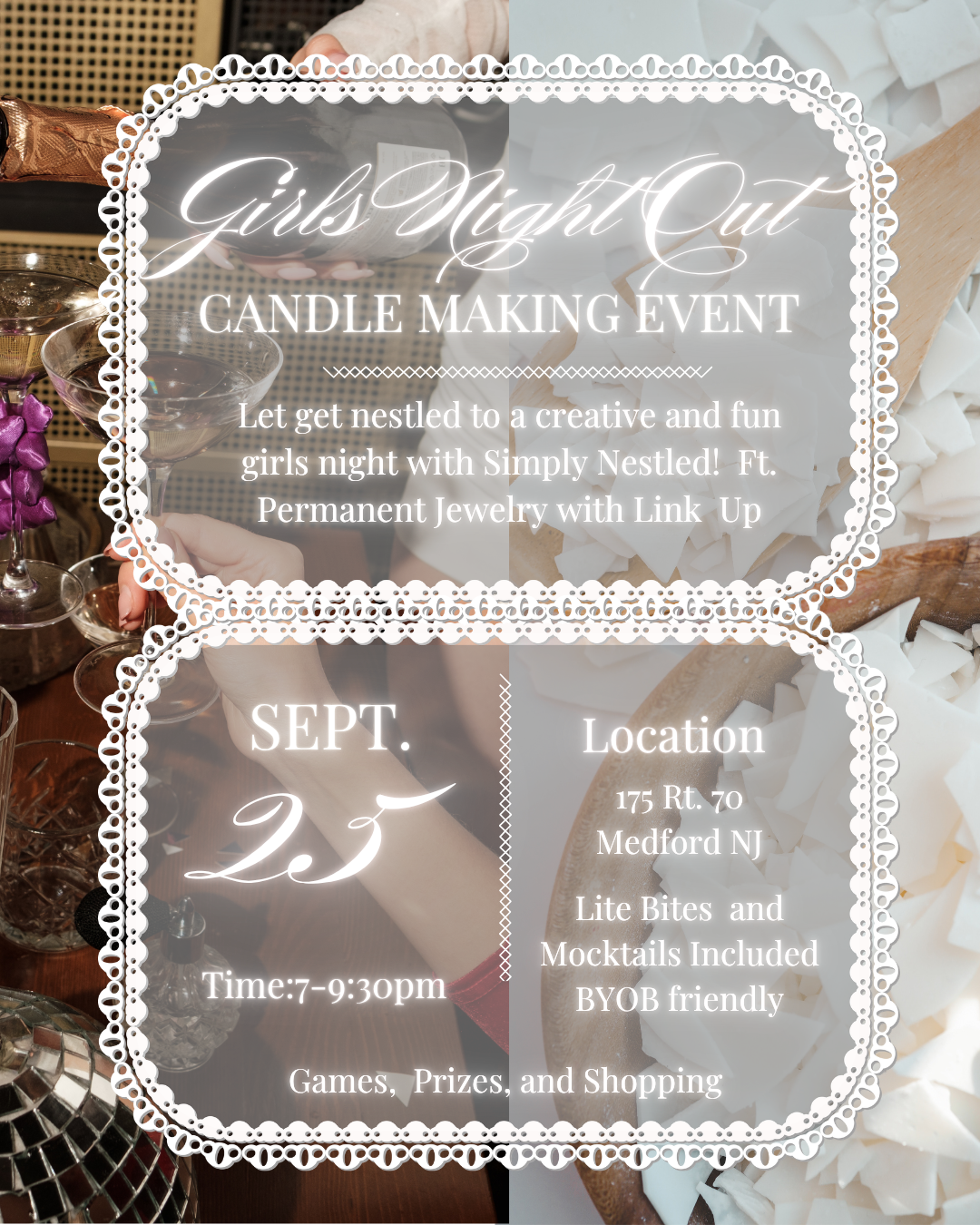 Girls Night Out Candle Making Class 9/25/26