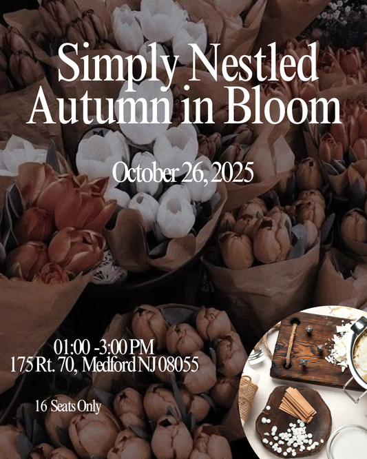 Autumn in Bloom Candle Making Class 10/26/25