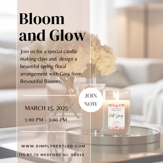 Bloom and Glow - Spring Candle Making Class 3/15/25