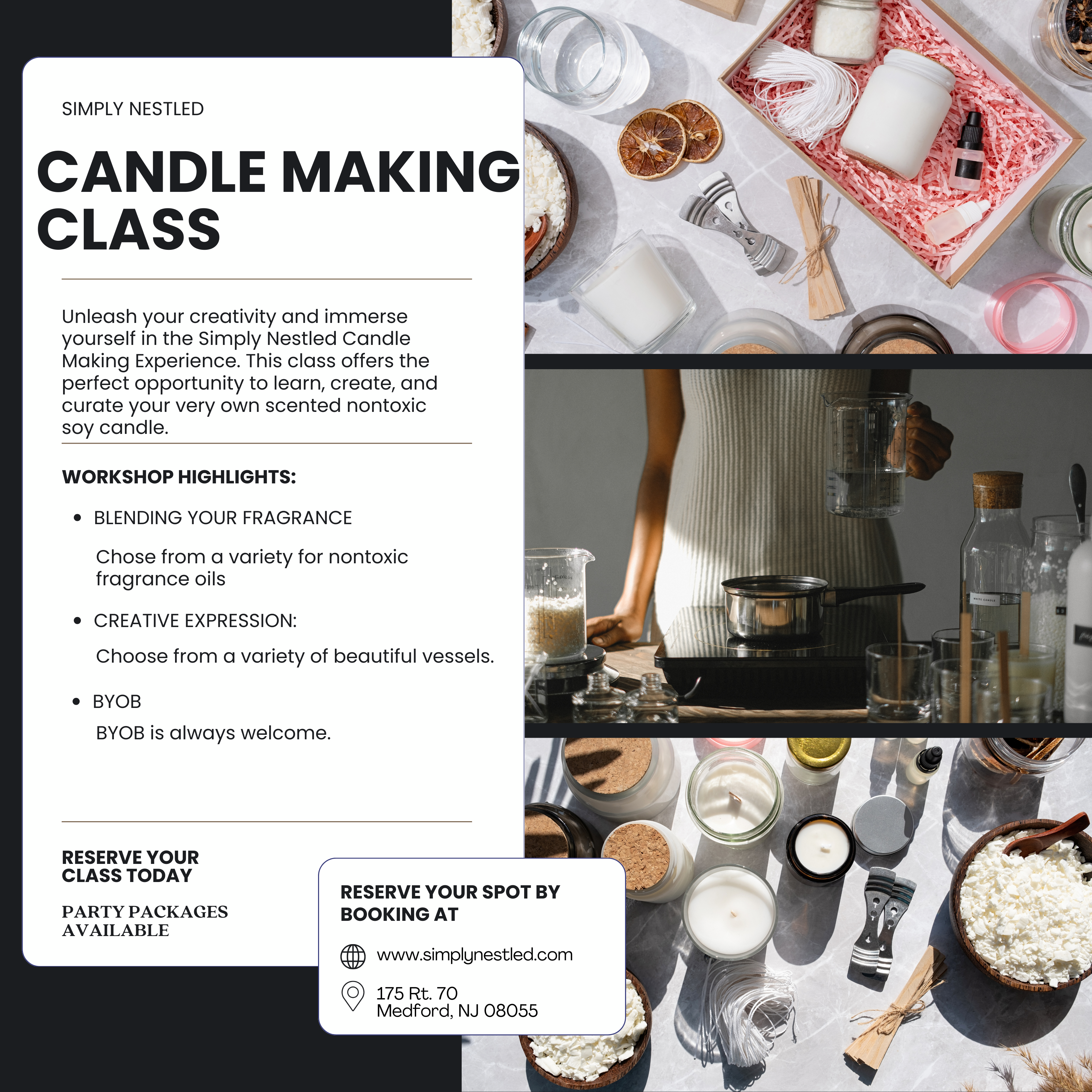 Candle Making Class – Simply Nestled