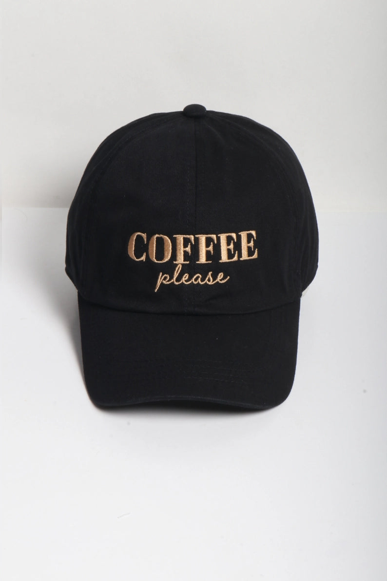 Coffee Please Baseball Cap