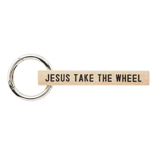 Jesus Take the Wheel Keychain